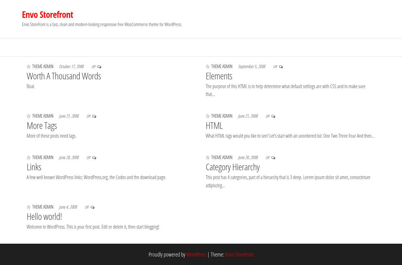 Десктоп (ниже) — Envo Storefront