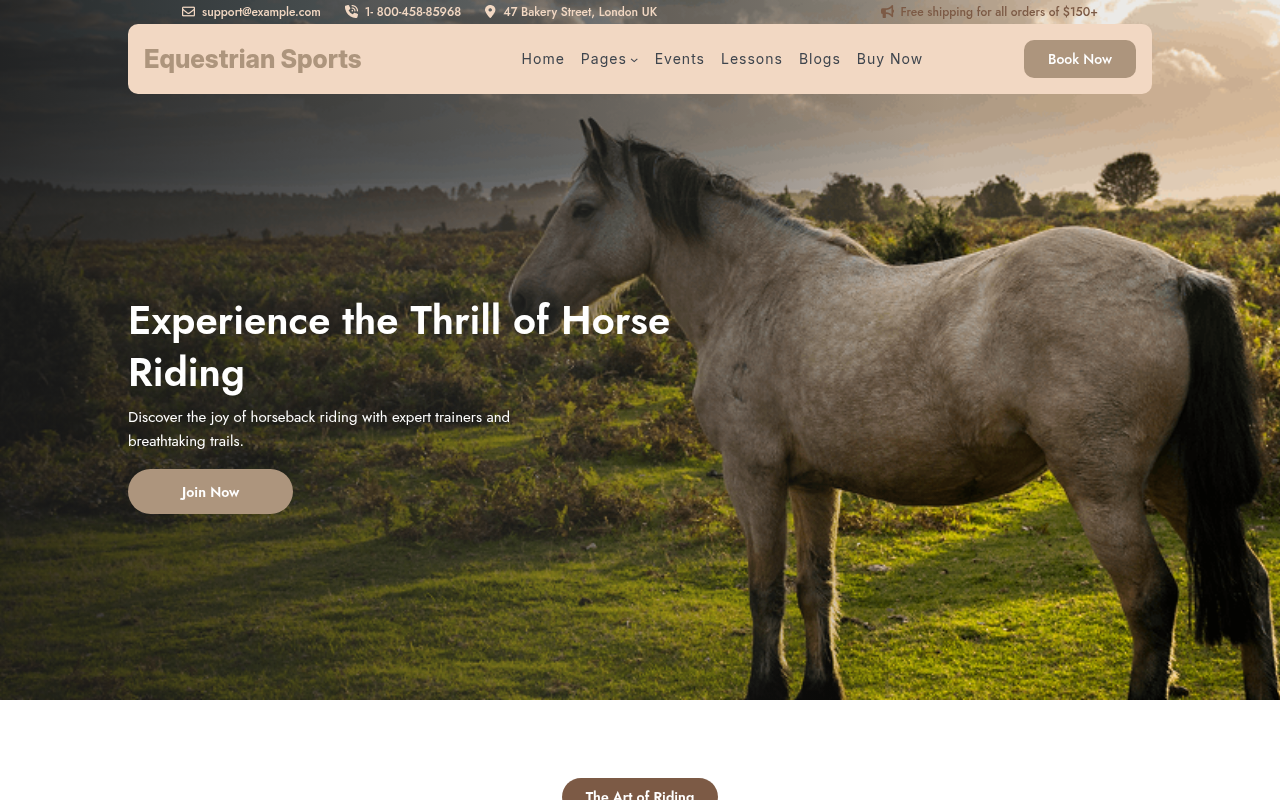 Десктоп — Equestrian Sports