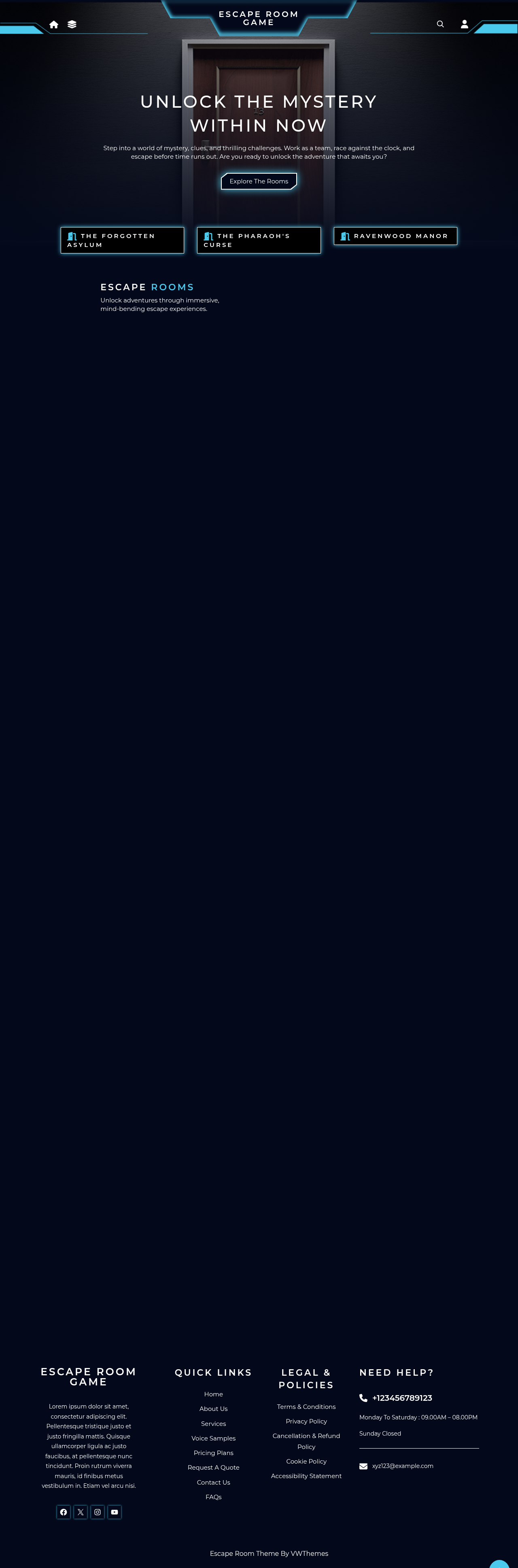 Десктоп (ниже) — Escape Room Game