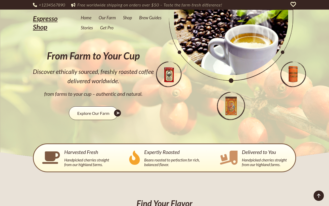 Десктоп — Espresso Shop