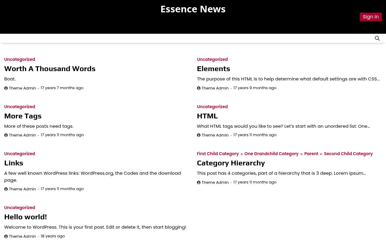 Десктоп — Essence News