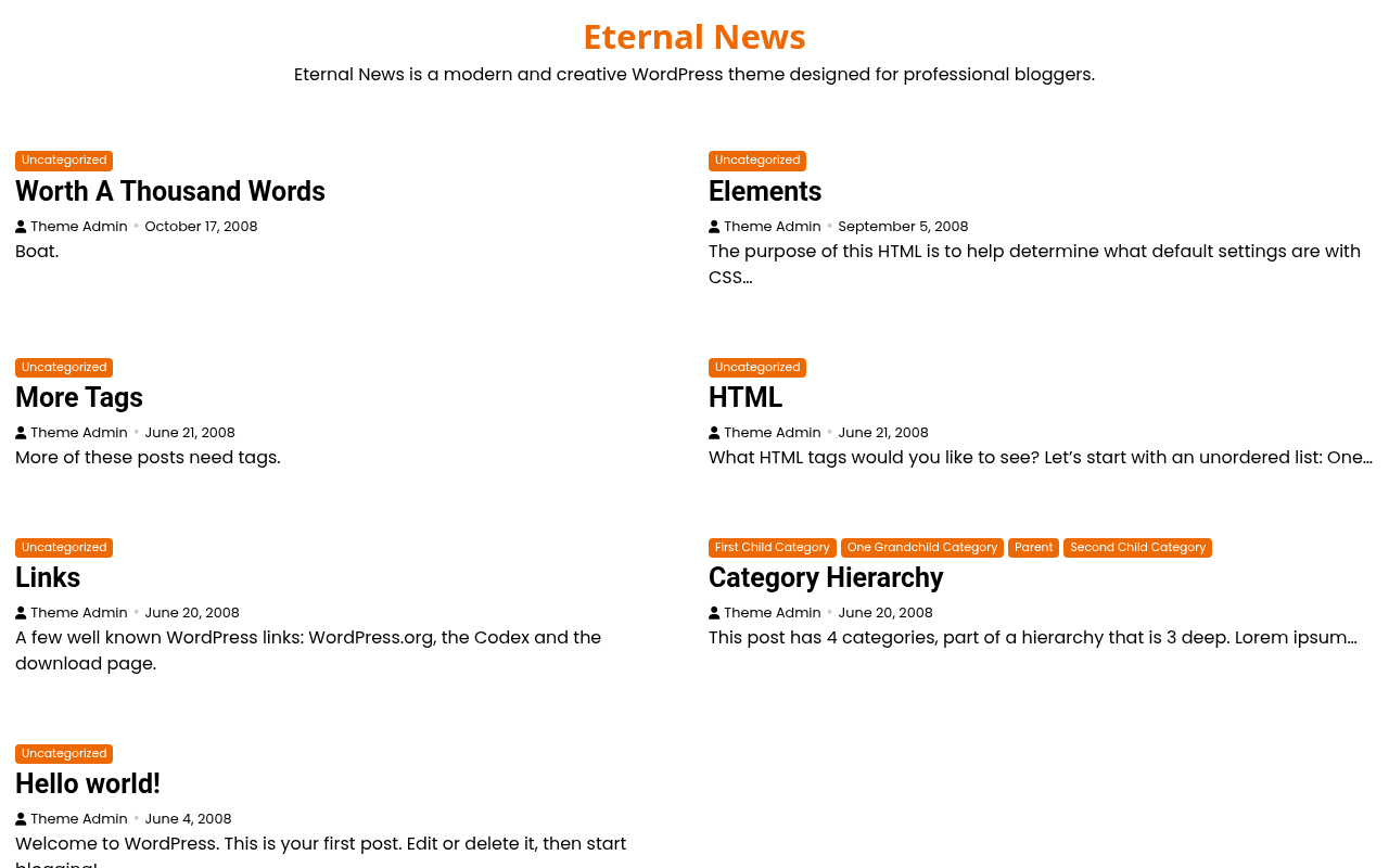 Десктоп — Eternal News