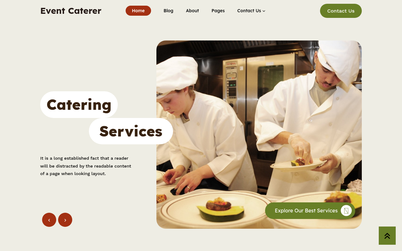 Десктоп — Event Caterer