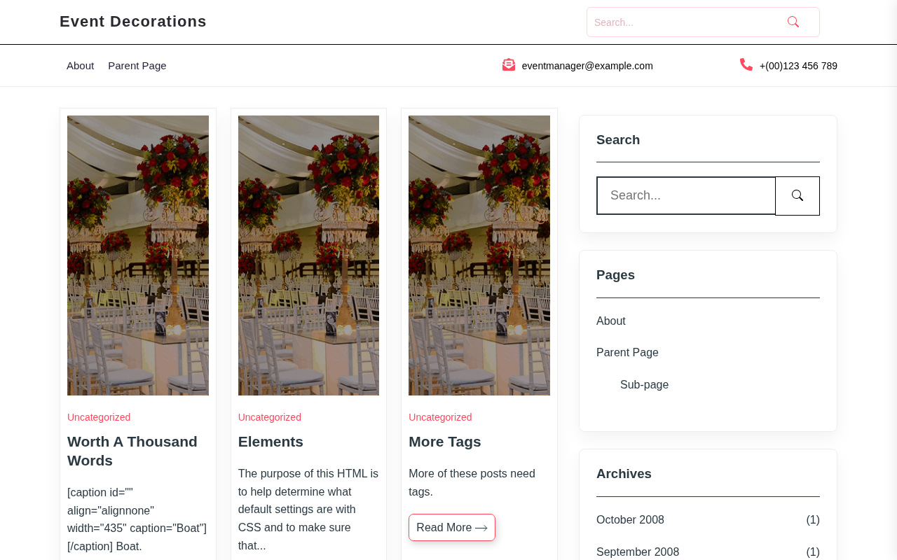 Десктоп — Event Decorations