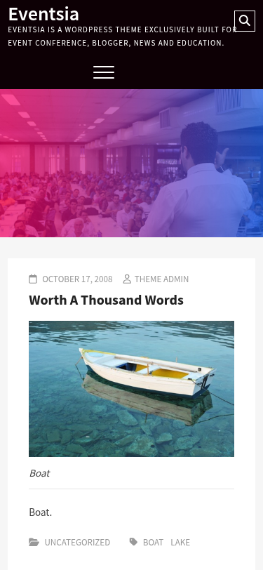 Мобильный вид — Eventsia