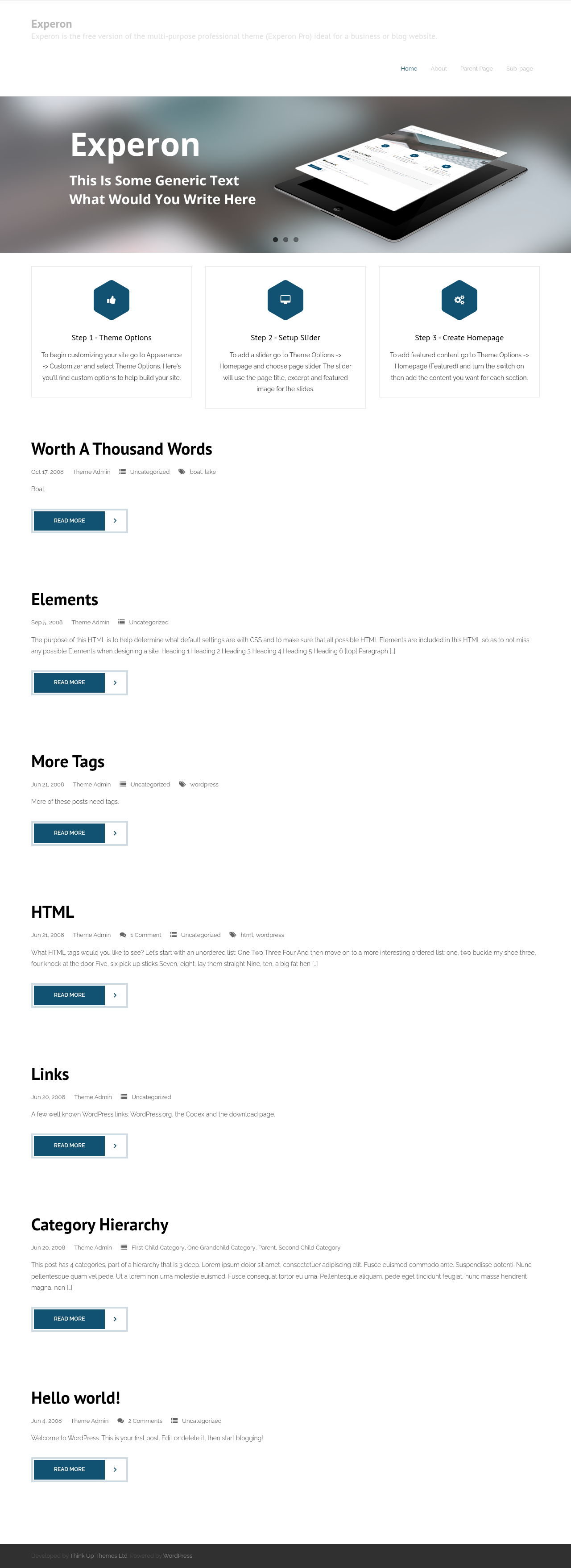 Десктоп (ниже) — Experon