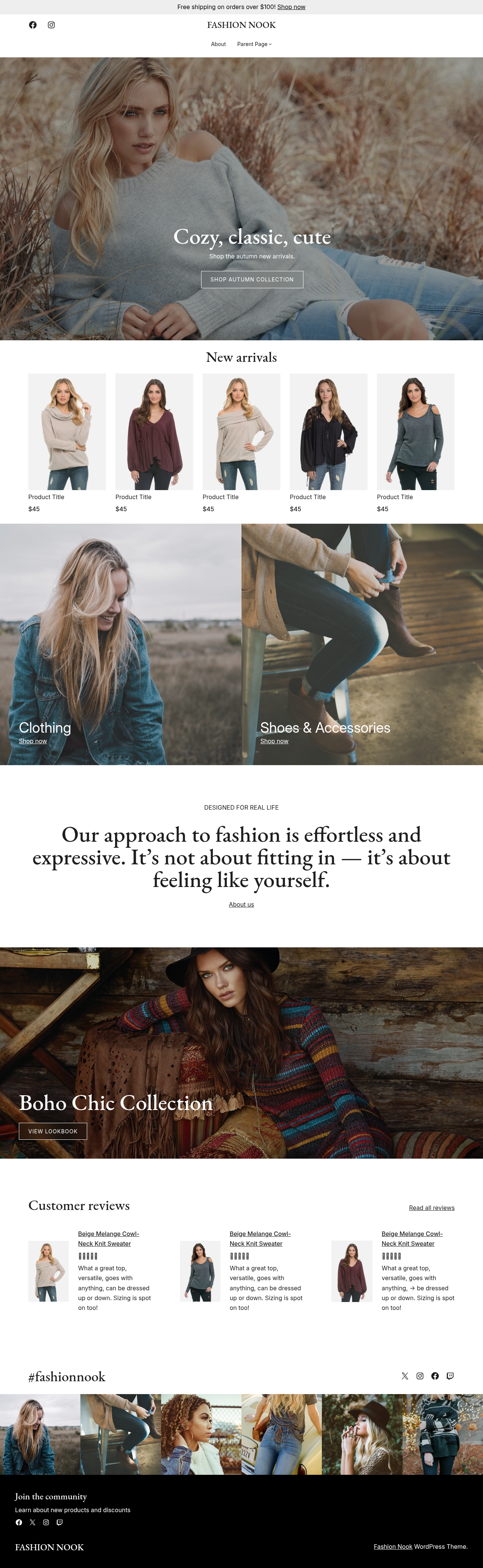 Десктоп (ниже) — Fashion Nook