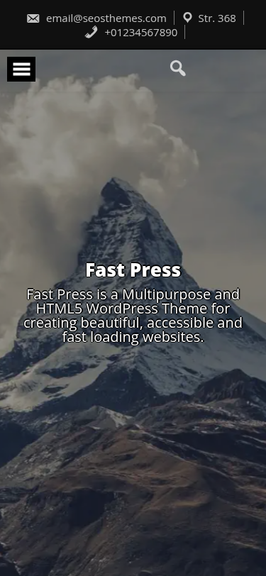 Мобильный вид — Fast Press