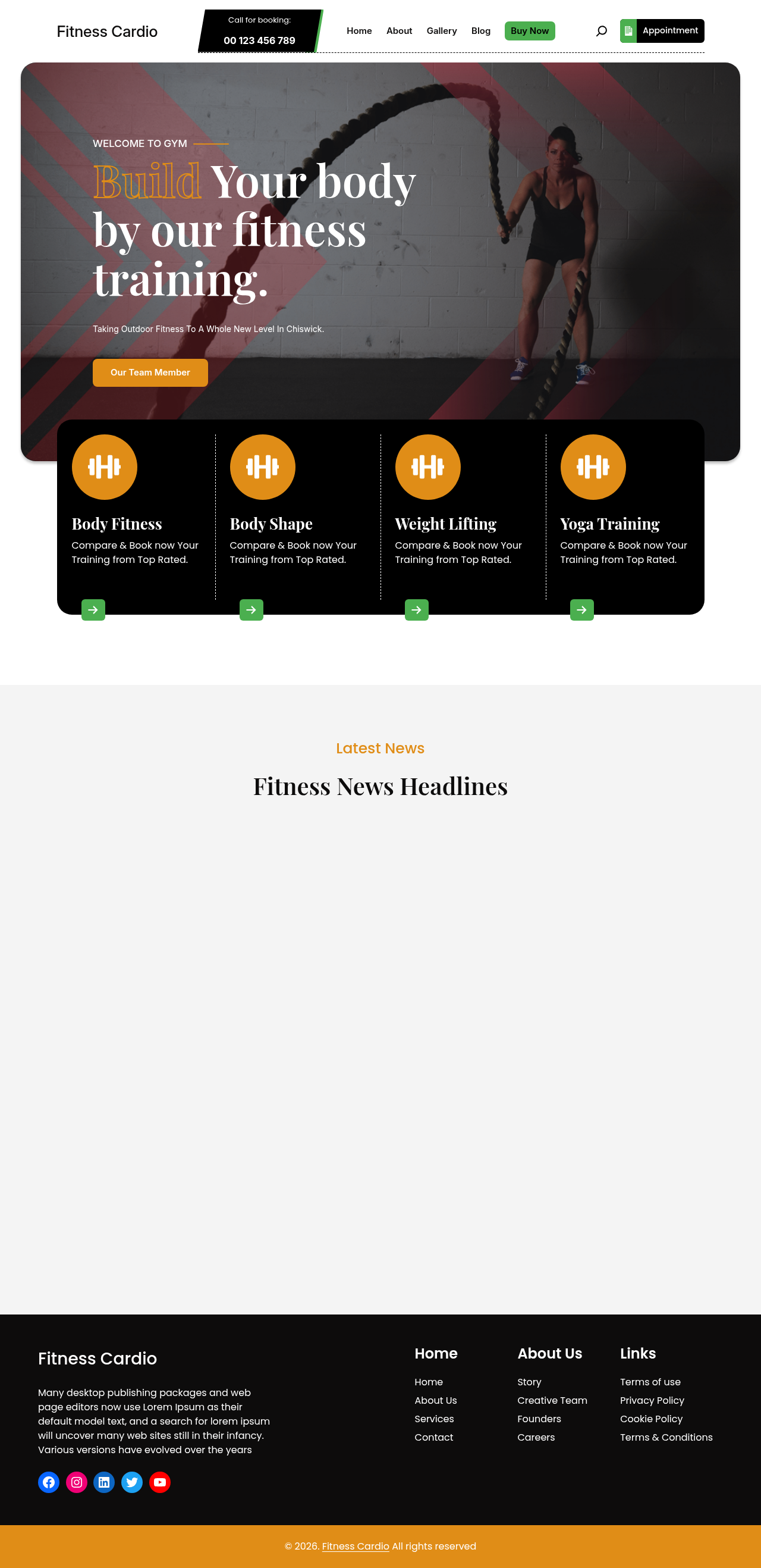 Десктоп (ниже) — Fitness Cardio