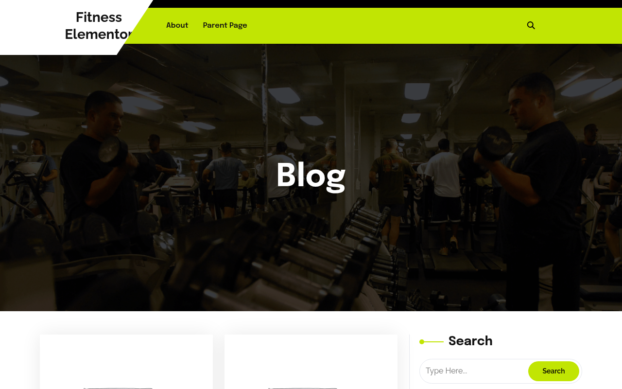 Десктоп — Fitness Elementor