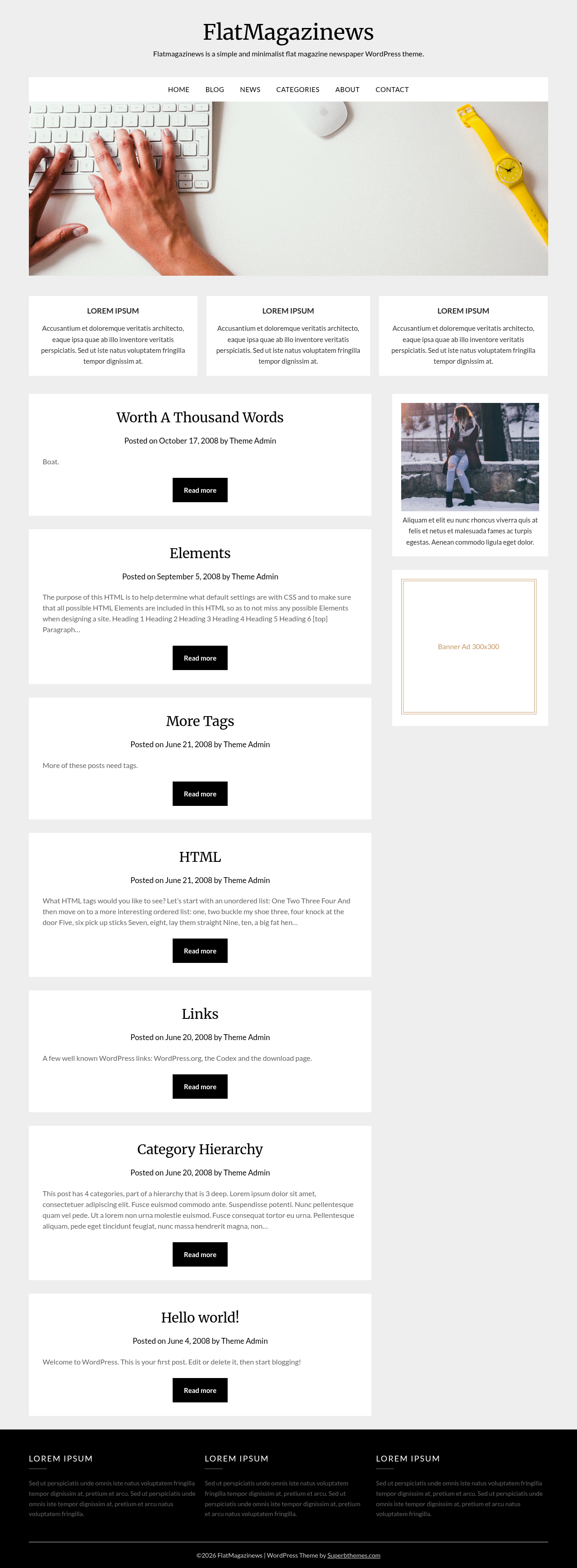Десктоп (ниже) — FlatMagazinews