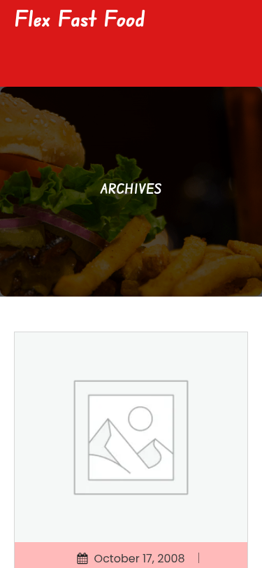 Мобильный вид — Flex Fast Food