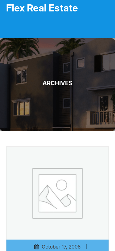 Мобильный вид — Flex Real Estate