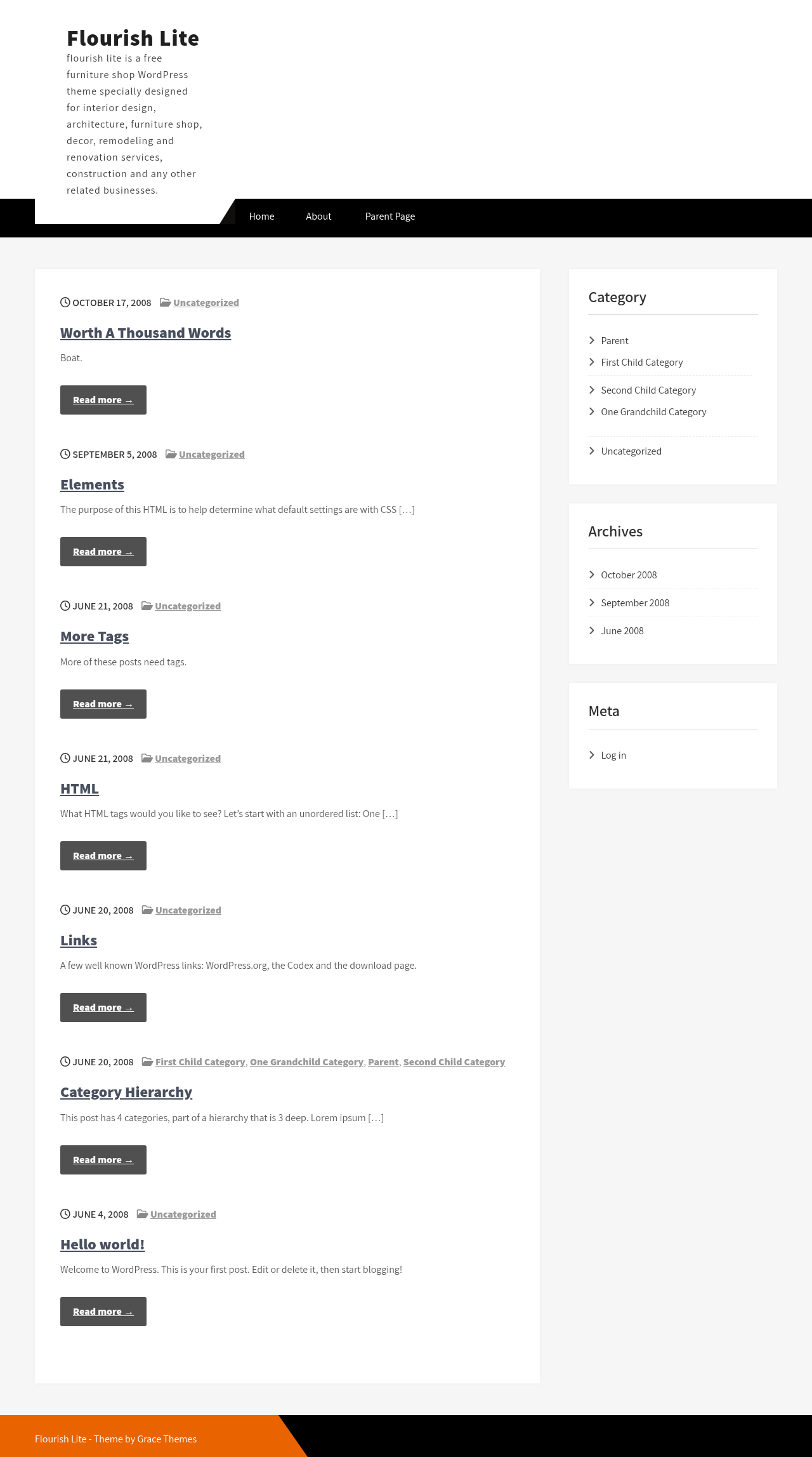 Десктоп (ниже) — Flourish Lite