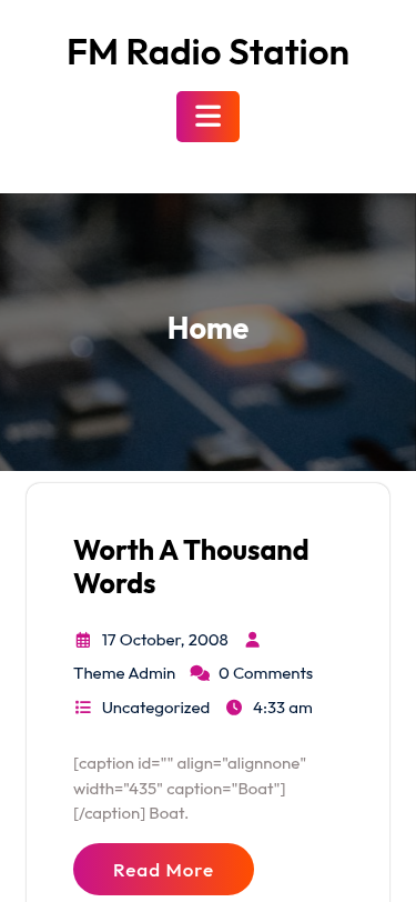 Мобильный вид — FM Radio Station