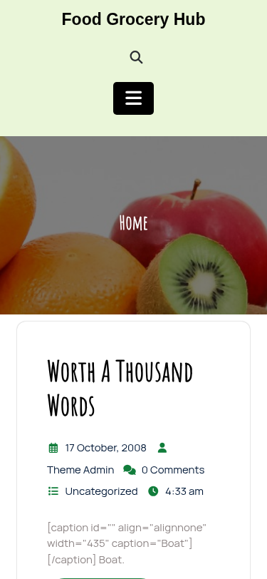 Мобильный вид — Food Grocery Hub