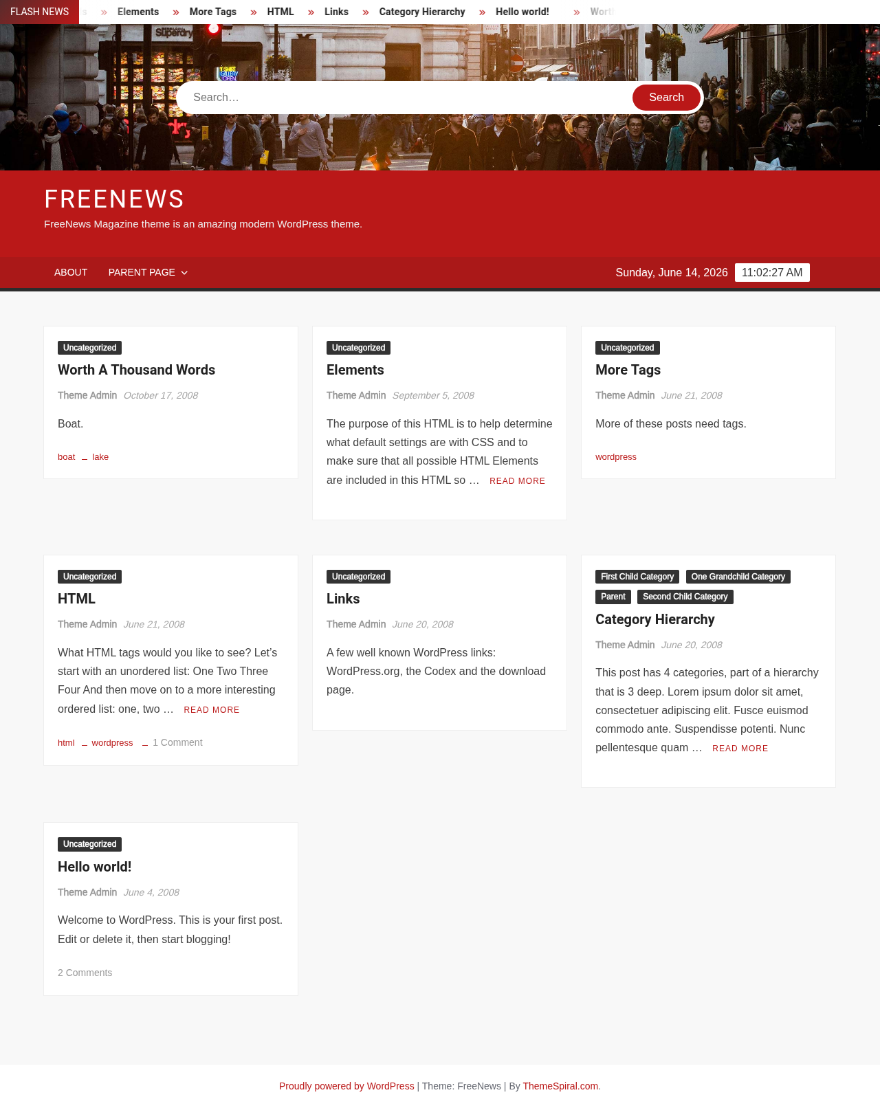 Десктоп (ниже) — FreeNews