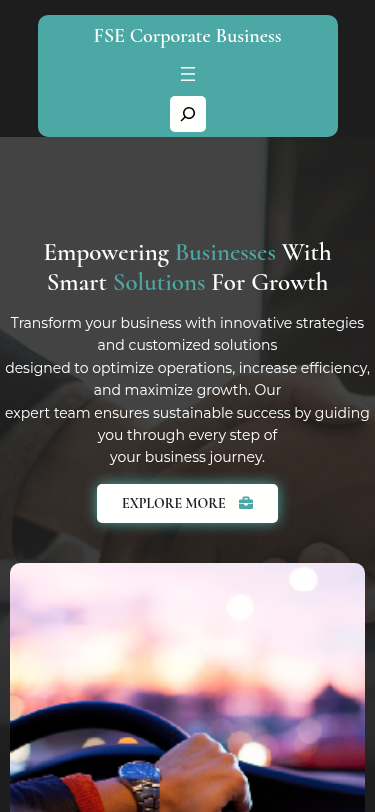 Мобильный вид — FSE Corporate Business