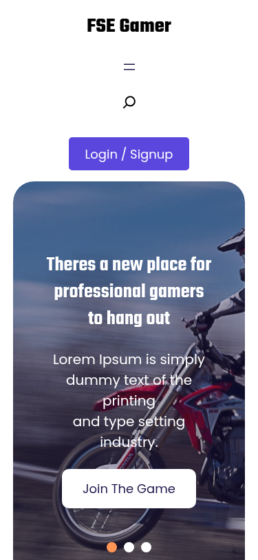 Мобильный вид — FSE Gamer