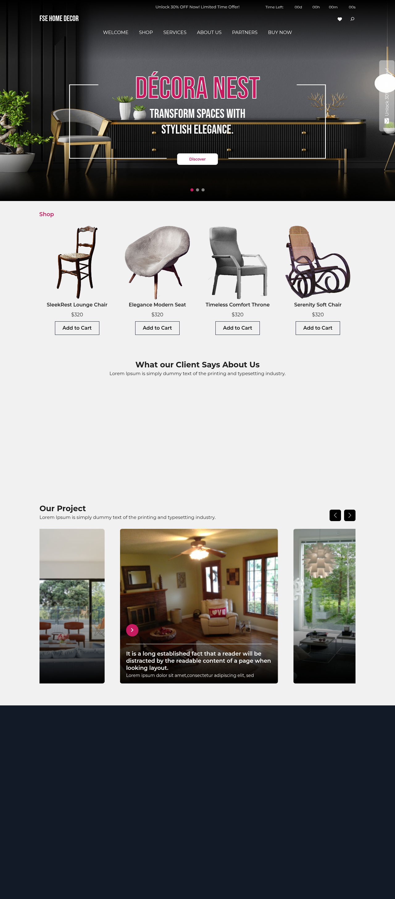 Десктоп (ниже) — FSE Home Decor