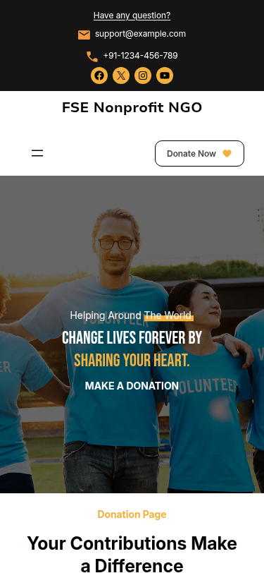 Мобильный вид — FSE Nonprofit NGO