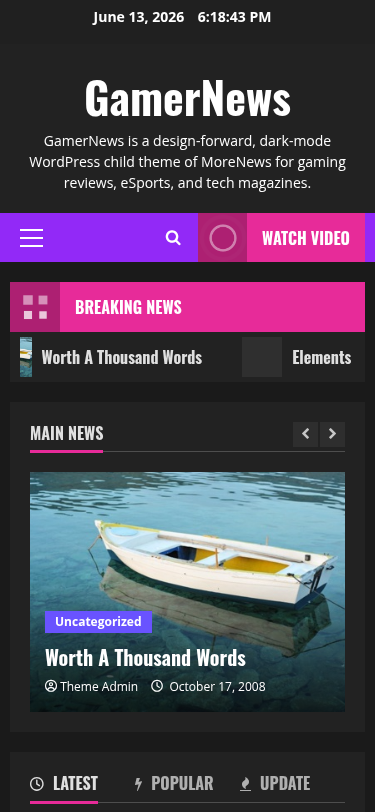Мобильный вид — GamerNews