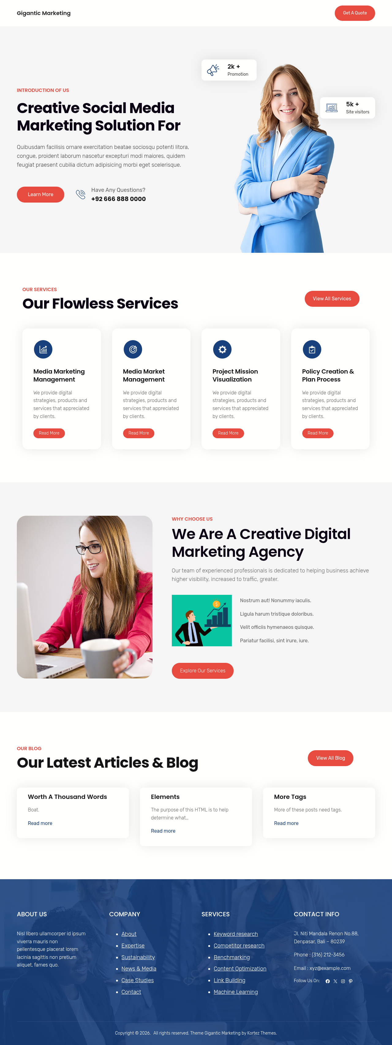 Десктоп (ниже) — Gigantic Marketing