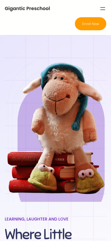 Мобильный вид — Gigantic Preschool