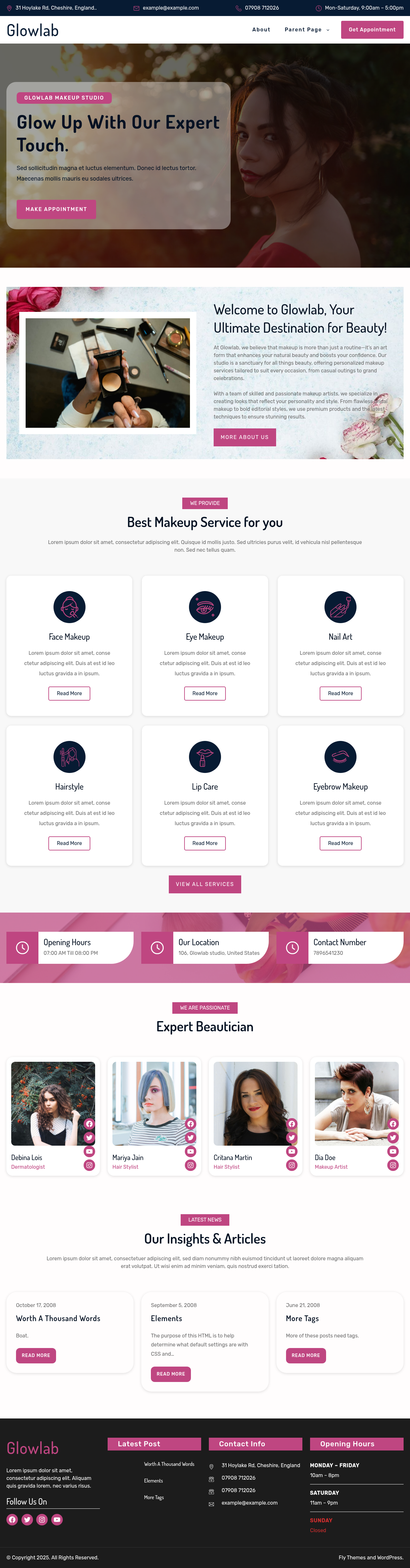 Десктоп (ниже) — Glowlab