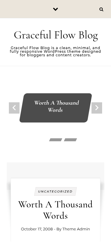Мобильный вид — Graceful Flow Blog