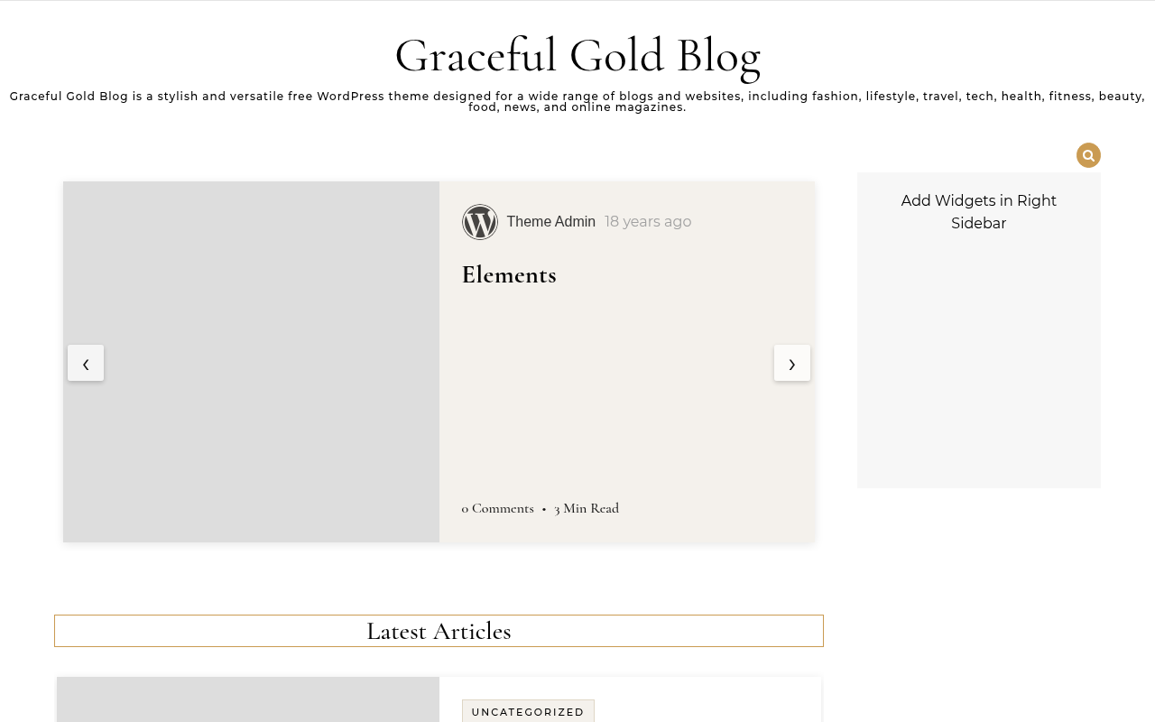Десктоп — Graceful Gold Blog