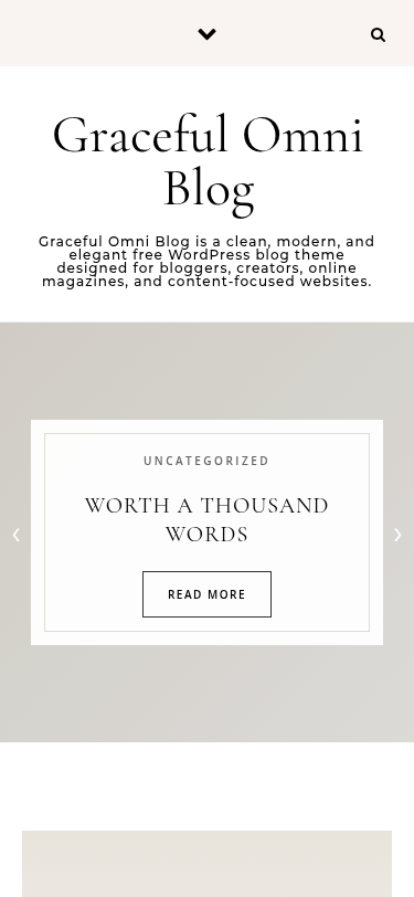 Мобильный вид — Graceful Omni Blog