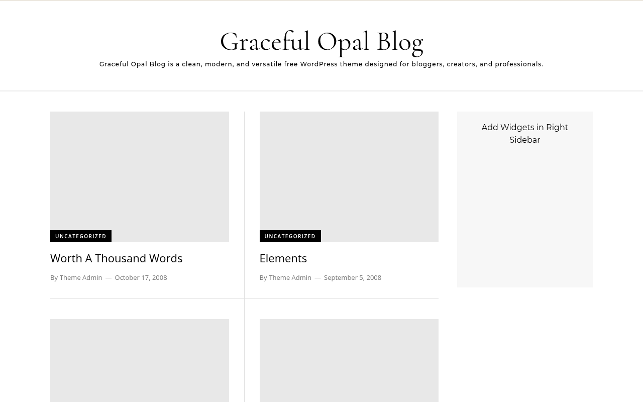 Десктоп — Graceful Opal Blog