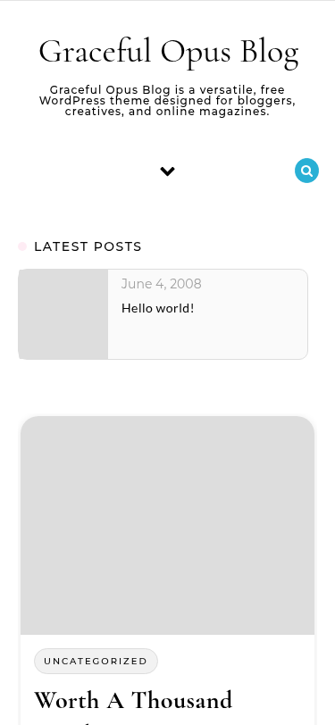 Мобильный вид — Graceful Opus Blog