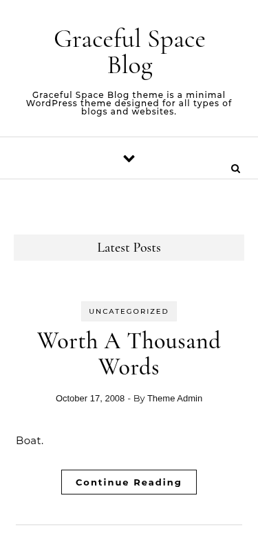 Мобильный вид — Graceful Space Blog