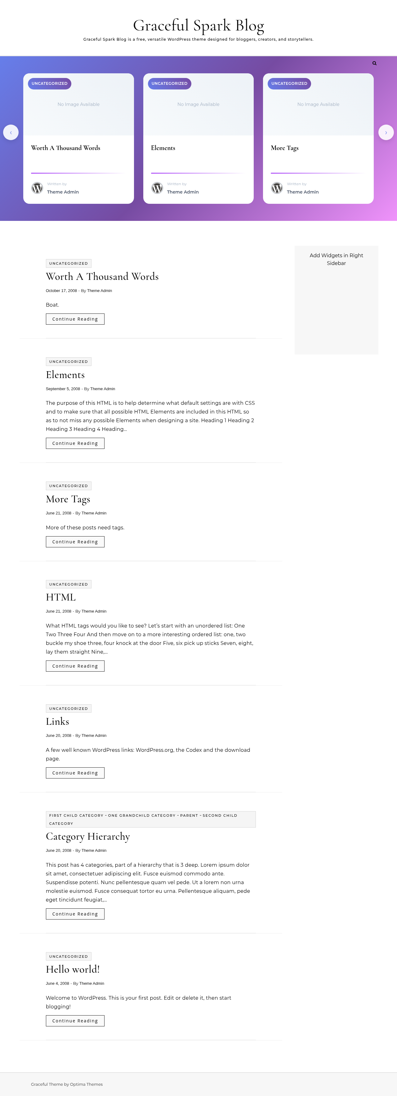 Десктоп (ниже) — Graceful Spark Blog