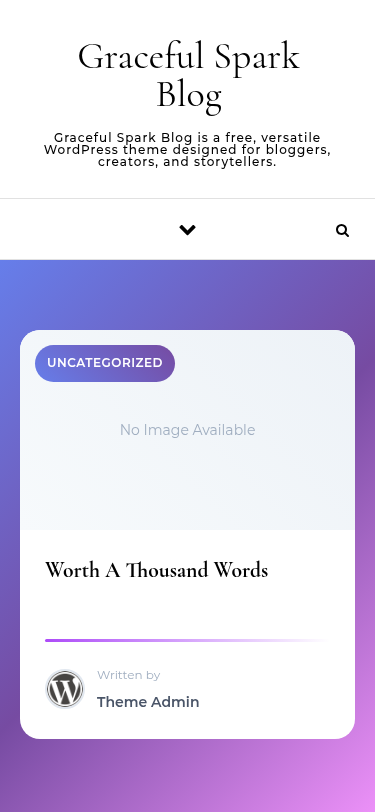 Мобильный вид — Graceful Spark Blog