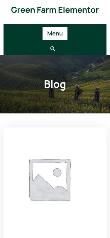 Мобильный вид — Green Farm Elementor