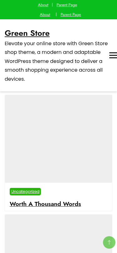 Мобильный вид — Green Store