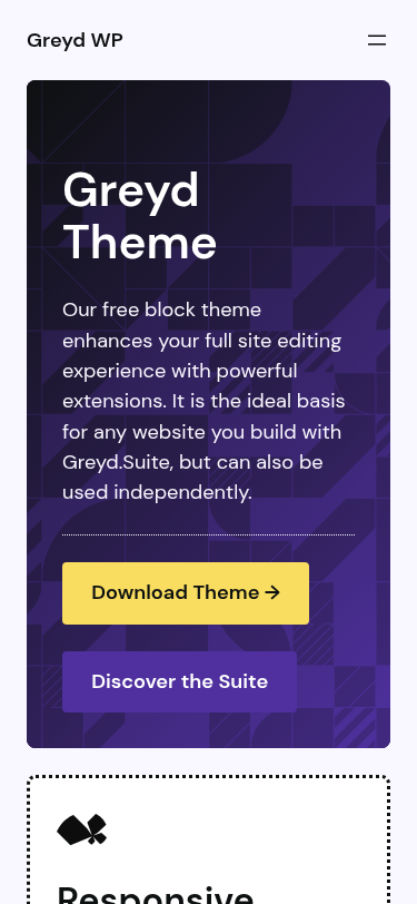 Мобильный вид — Greyd WP