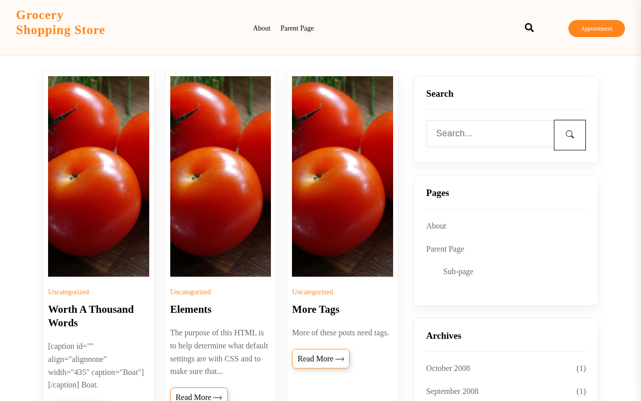 Десктоп — Grocery Shopping Store