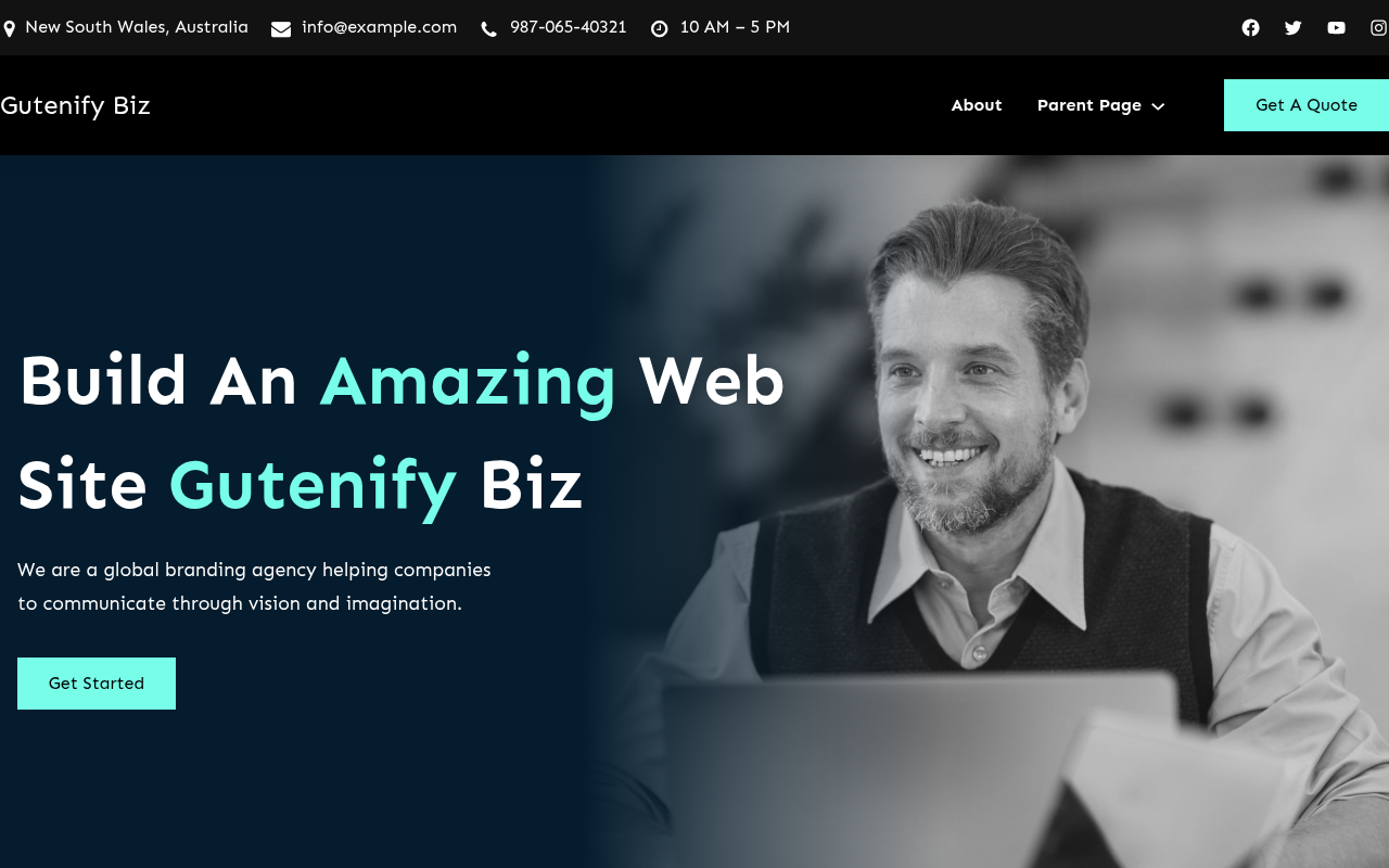 Десктоп — Gutenify Biz