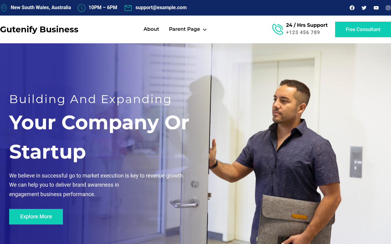 Десктоп — Gutenify Business