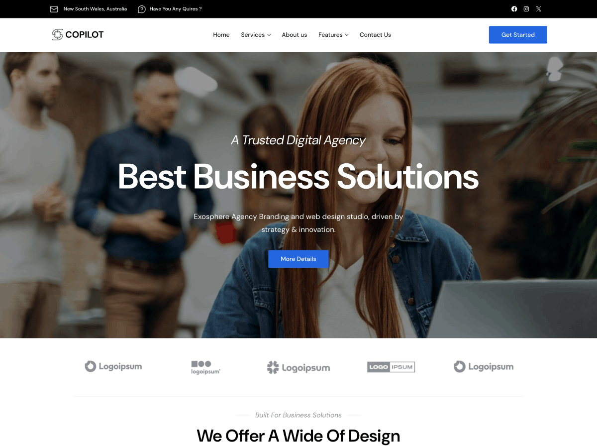 WordPress тема Gutenify Copilot
