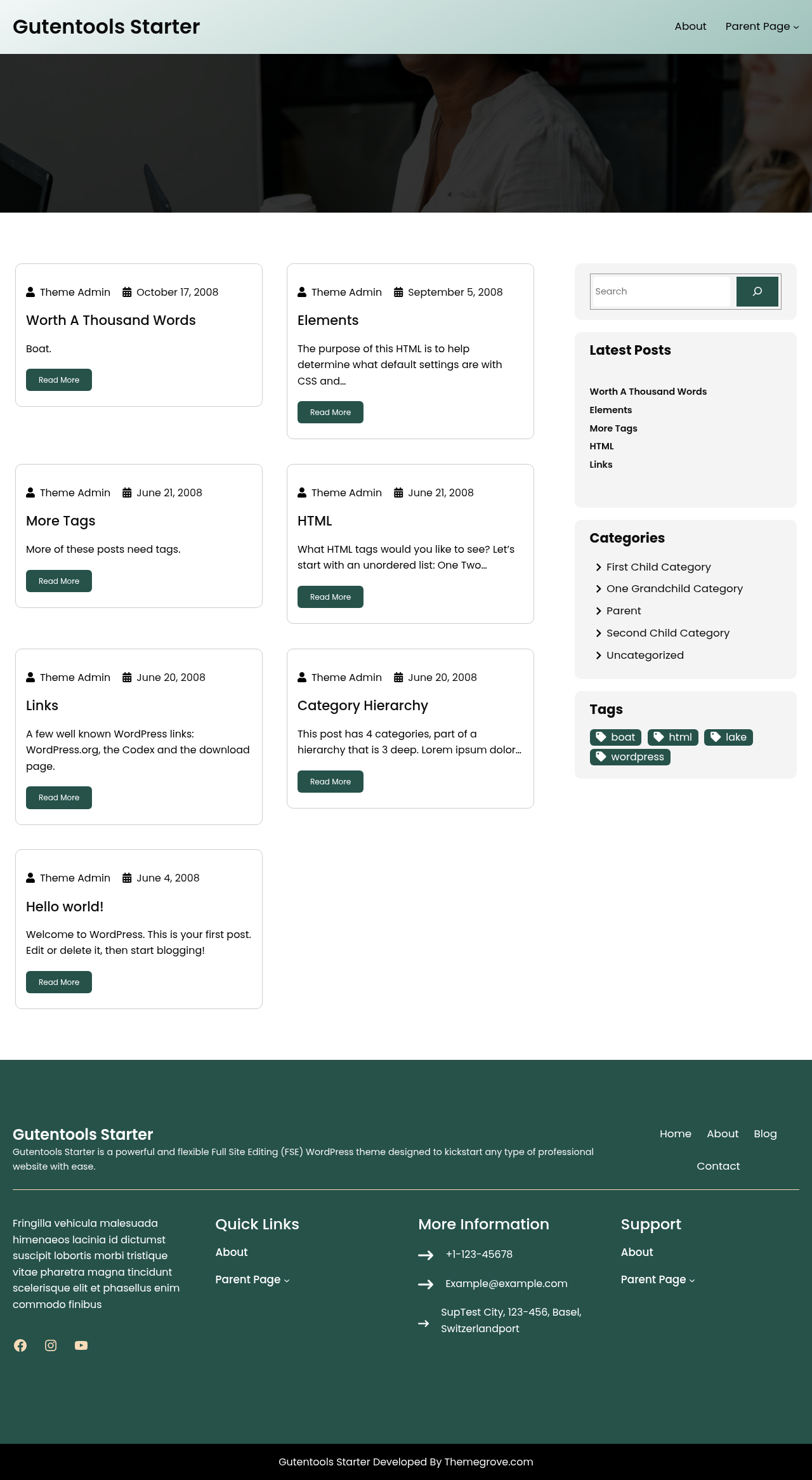Десктоп (ниже) — Gutentools Starter