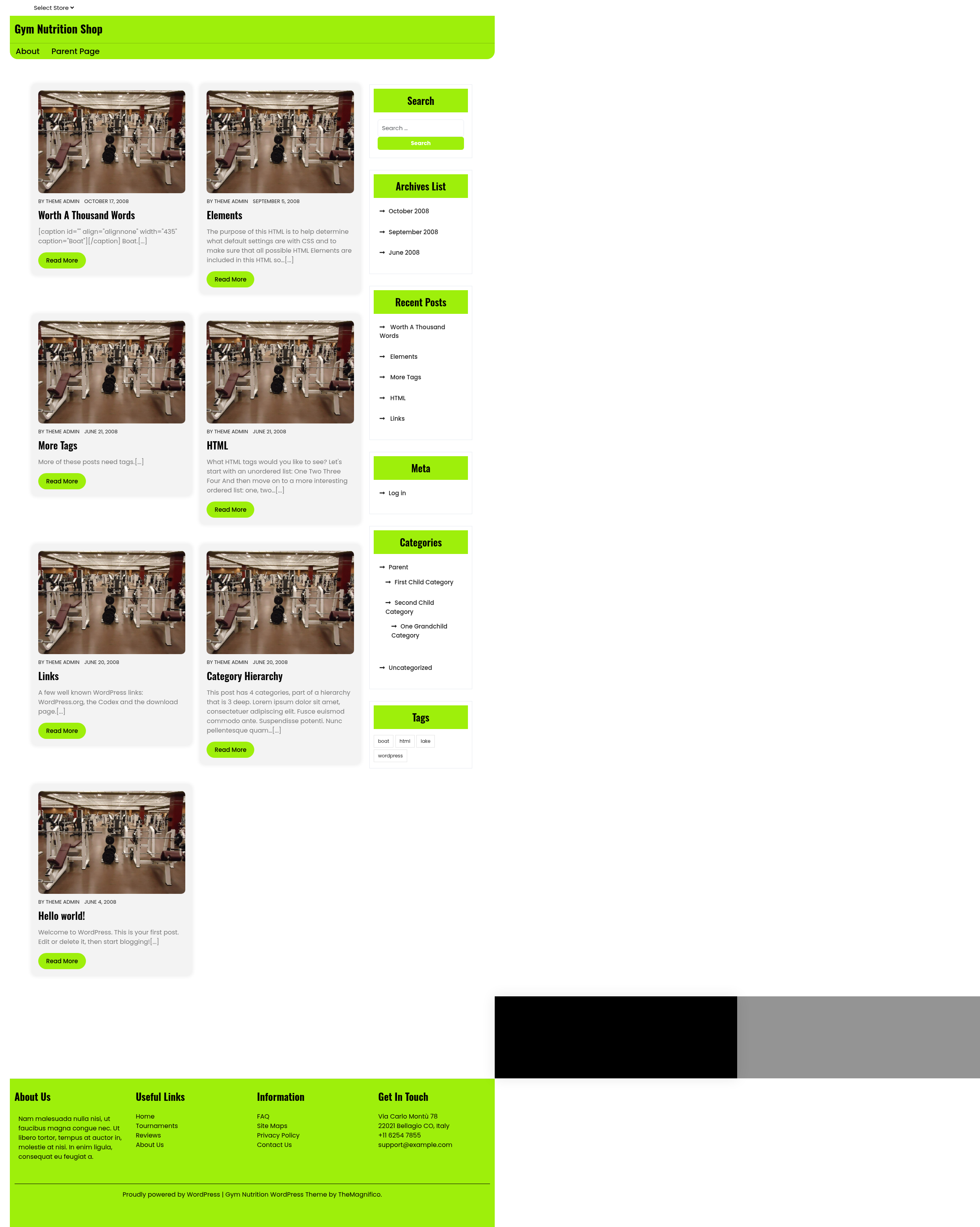 Десктоп (ниже) — Gym Nutrition Shop
