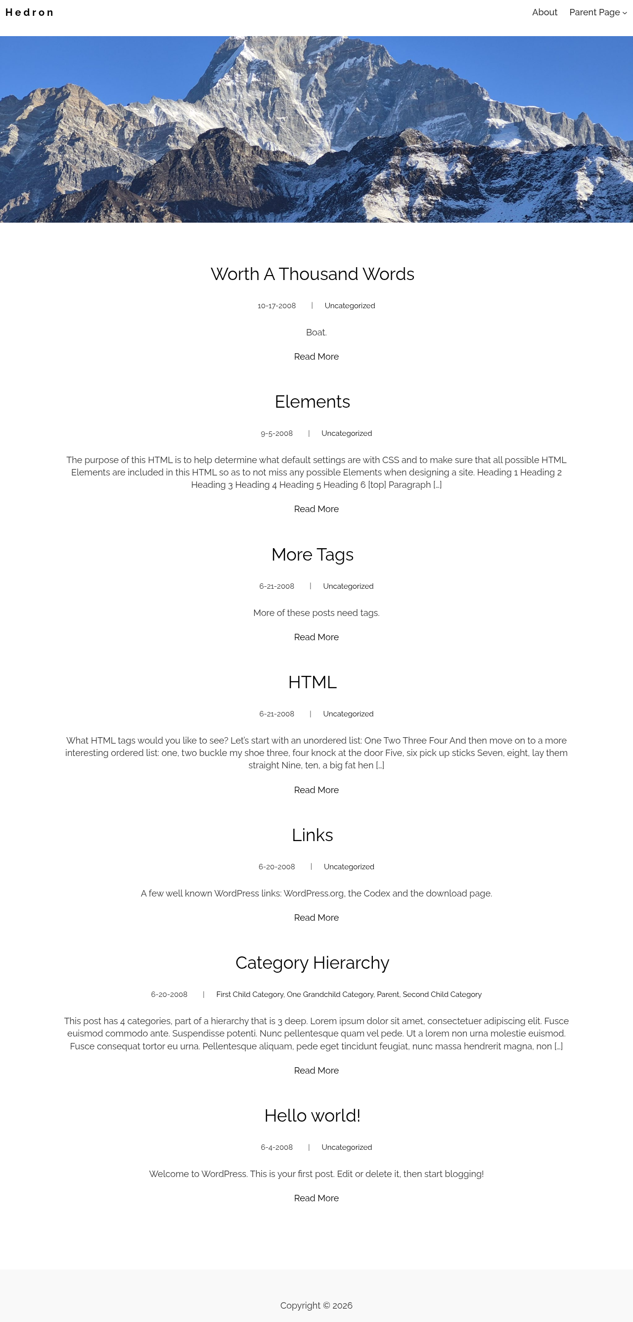 Десктоп (ниже) — Hedron