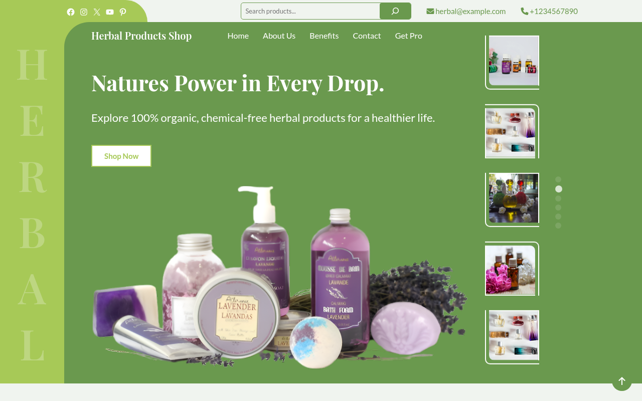 Десктоп — Herbal Products Shop