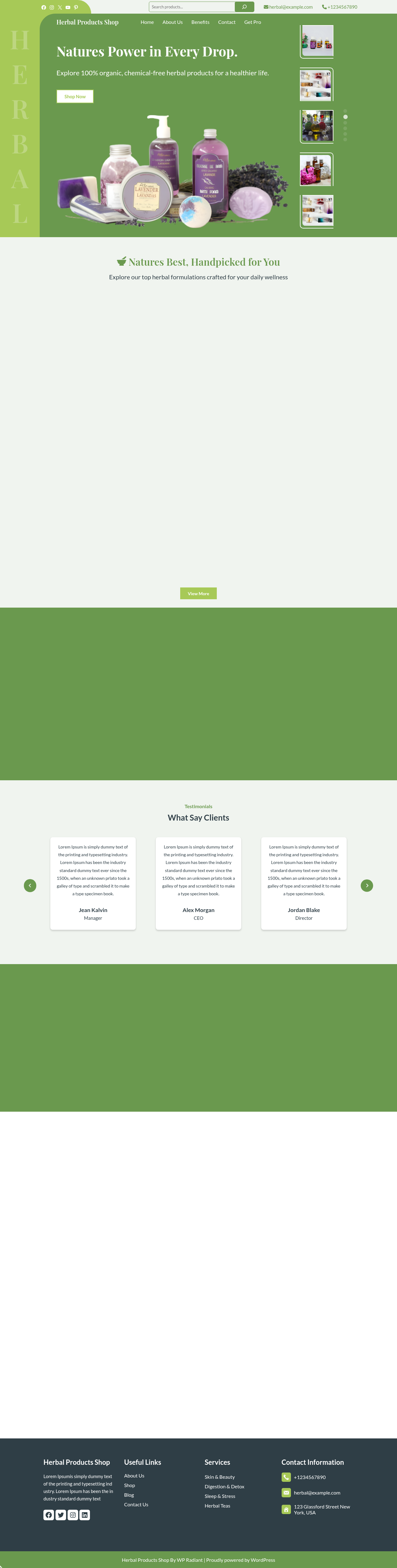 Десктоп (ниже) — Herbal Products Shop