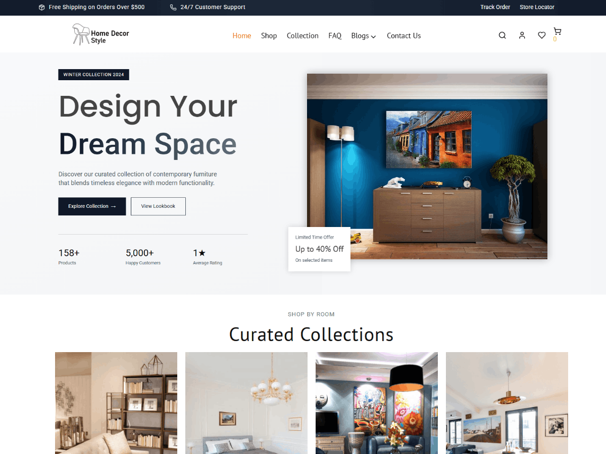 WordPress тема Home Decor Style
